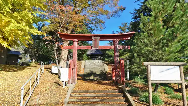利根町の蛟蝄神社門の宮の鳥居景観写真