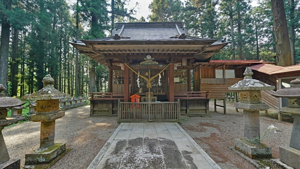 大子町の諏訪神社拝殿の景観写真とVRツアーのリンク