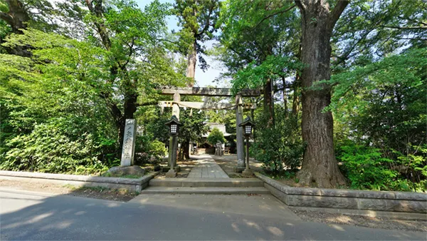 つくば市の一ノ矢八坂神社の景観写真