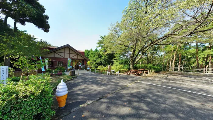 水戸市森林公園の森のシェーブル館の景観写真