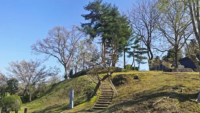 偕楽園の丸山淵明堂跡の景観写真とVRツアーリンク