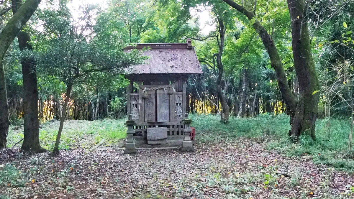 桜川市の歌姫明神の拝殿の景観と案内VRツアー