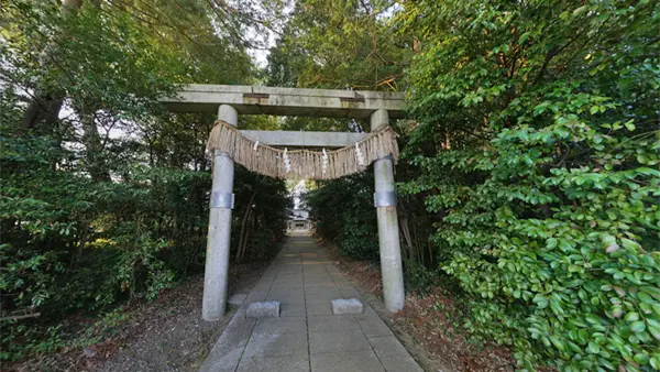 桜川市の大國玉神社の鳥居の景観写真